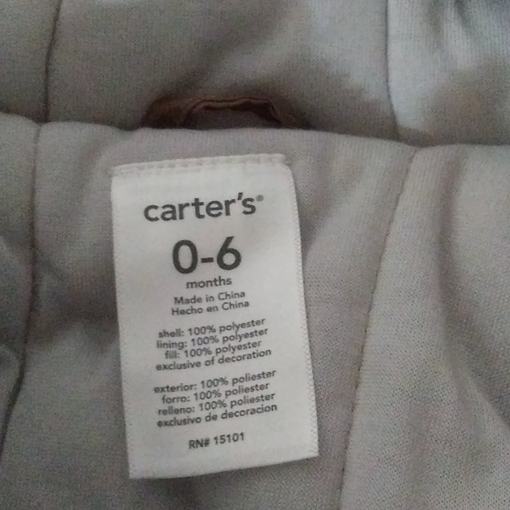Carters winter snow suit